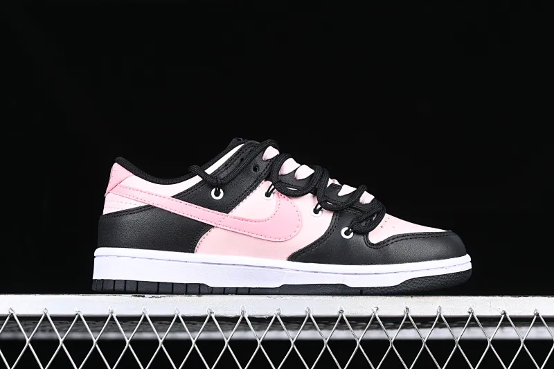 All Categories Nk SB Dunk Series Nk SB Dunk Low Low-top Sneakers Gift Box Nk Dunk Low Tokyo Raspberry Black Pink Customized Deconstructed Strap Casual Sneakers CW1590-100